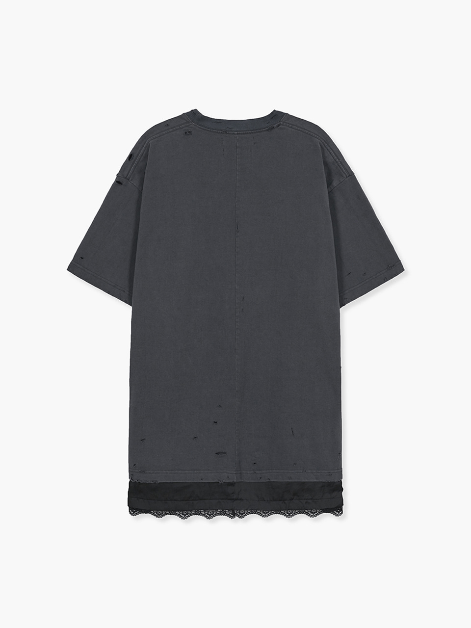 LACE LAYERED T-SHIRT_charcoal 사진 3/4