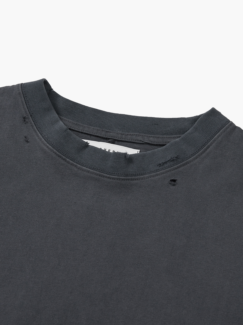 LACE LAYERED T-SHIRT_charcoal 사진 4/4