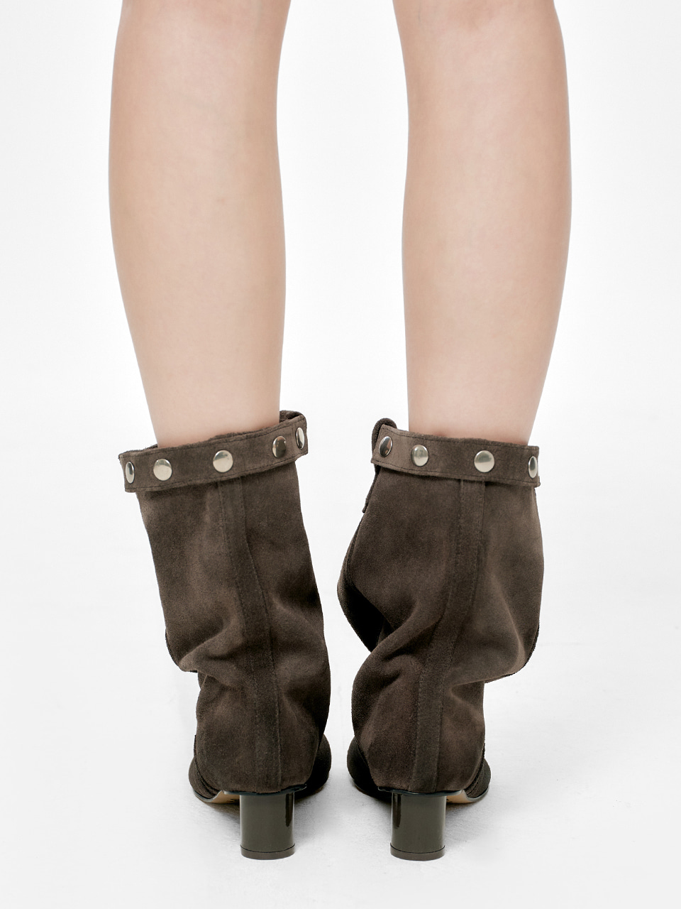 SNAP MIDDLE SUEDE BOOTS_dark brown