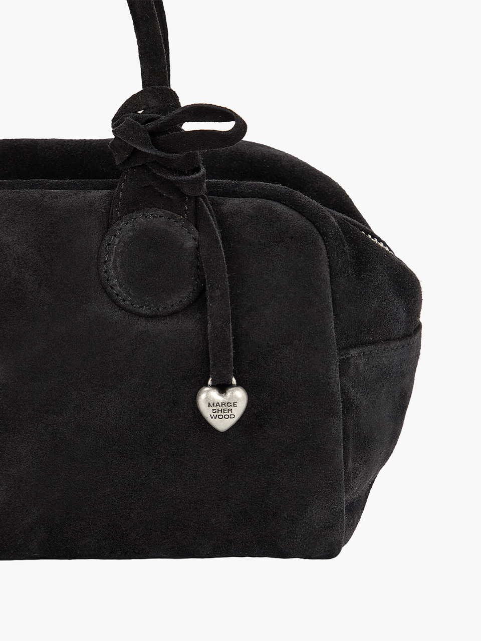 HEART CHARM_black suede