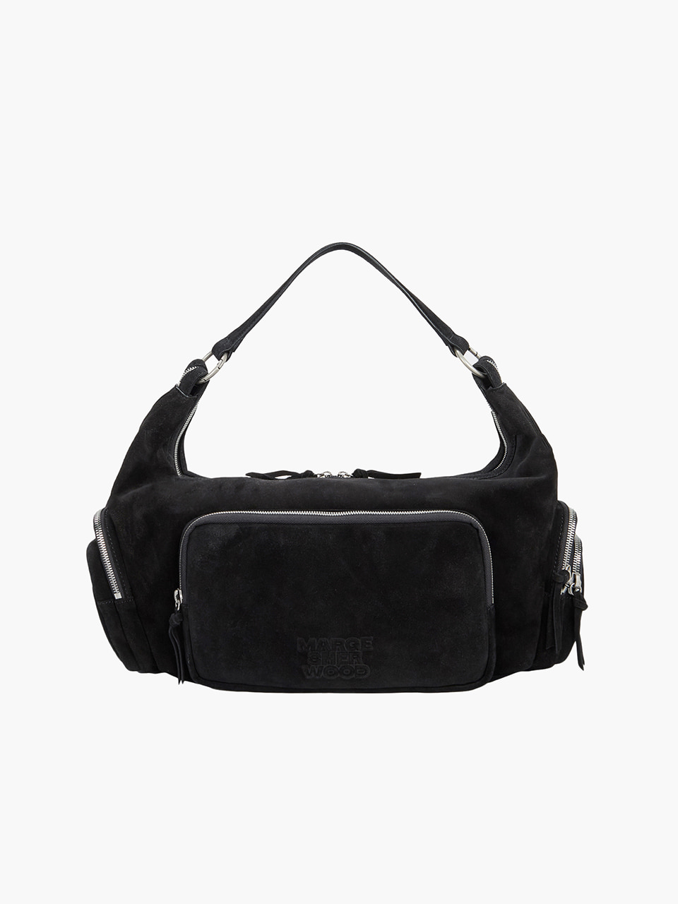 CITY HOBO EW_black suede