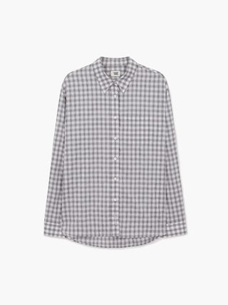 WINDOWPANE CHECK SHIRT_grey