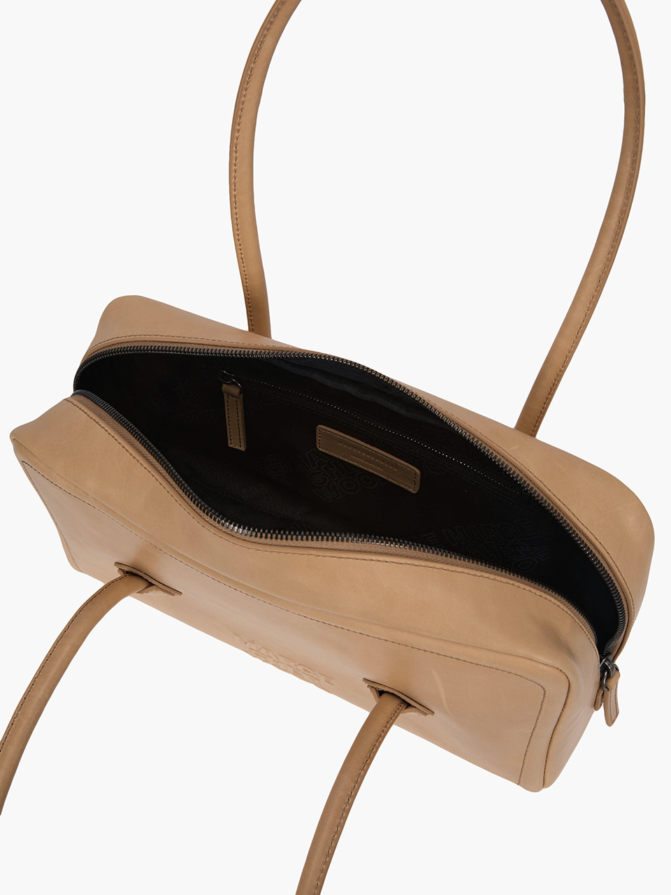 SOFT BOSTON SMALL_french beige pull-up