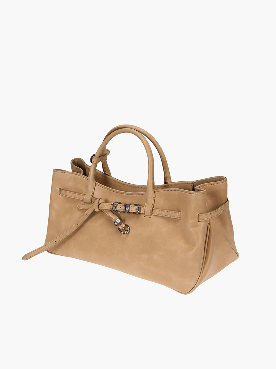 GRANDMA USED BAG_french beige pull-up