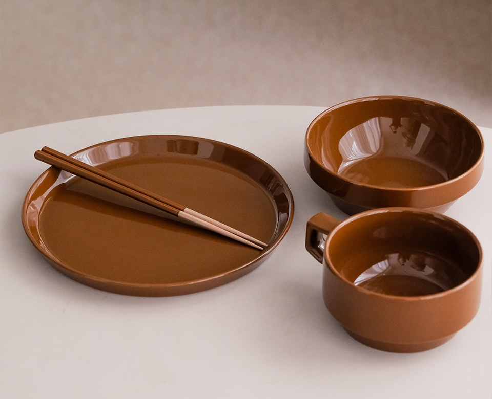 [마루히로 하사미] SEASON01 플레이트 (2size / Limited new brown) 사진 2/4