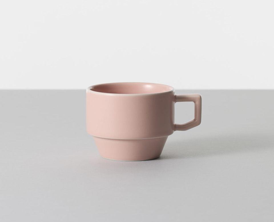 [마루히로 하사미] SEASON01 블럭 머그 앤 소서 (Limited peach)