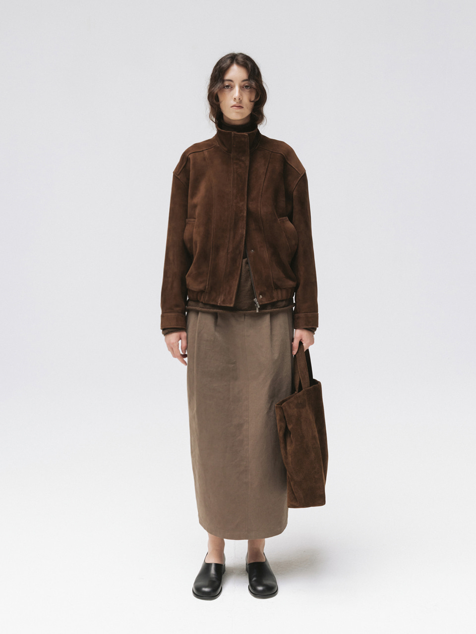 leather jumper (brown suede) 사진 4/4