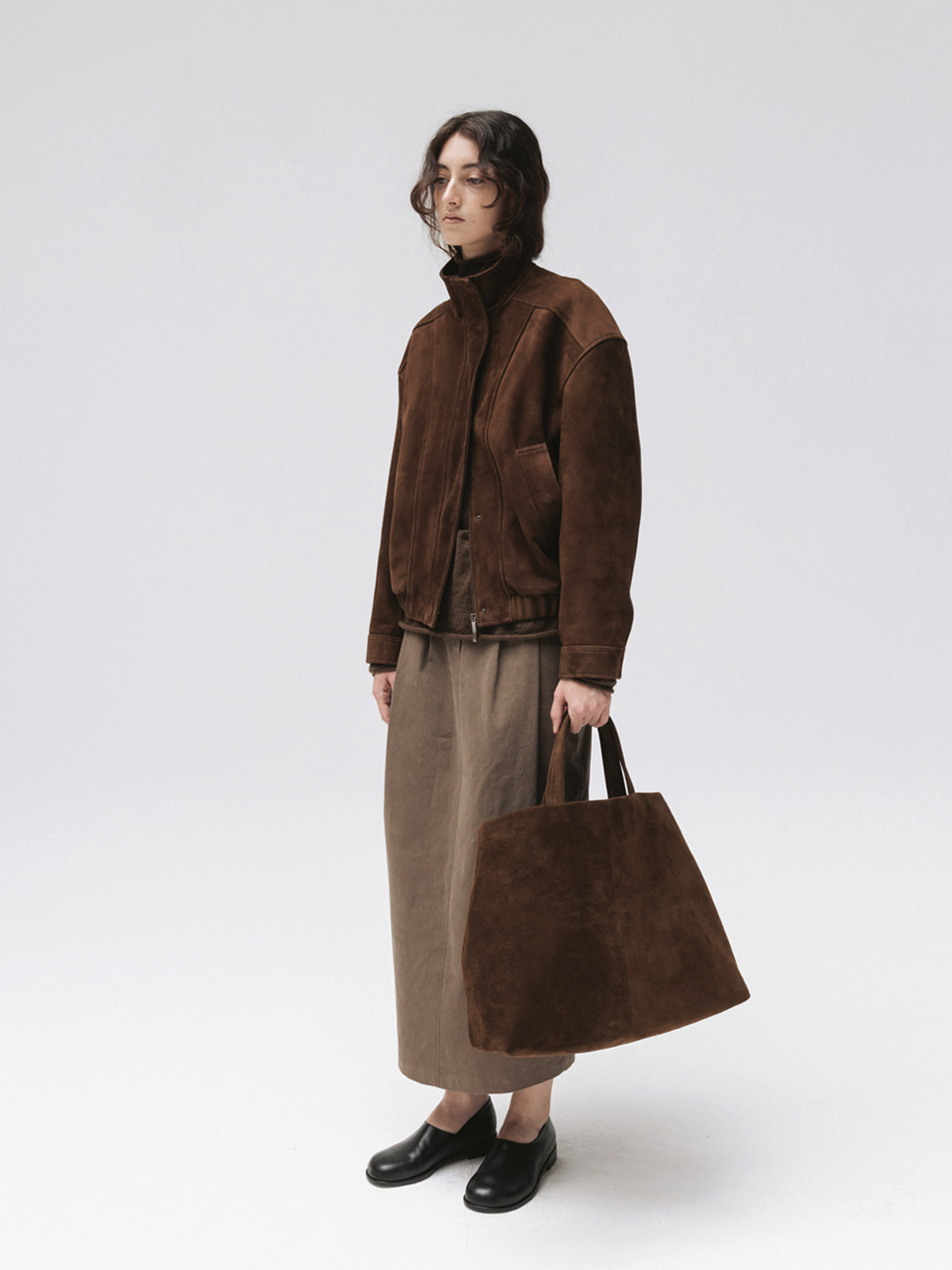 leather jumper (brown suede) 사진 2/4