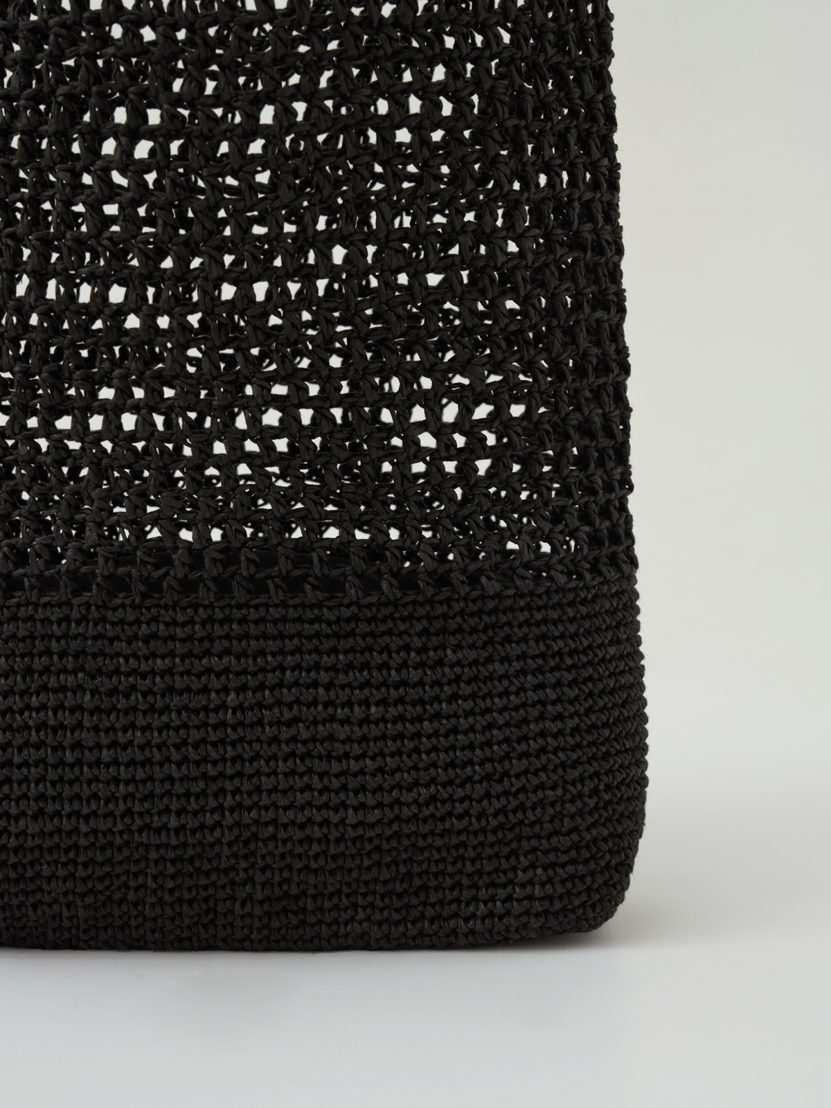 [40%] mesh knit bag (black)