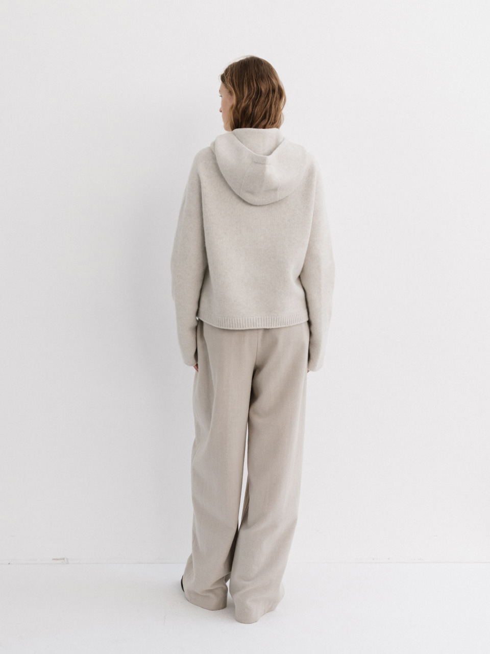 hoodie cardigan (oat) 사진 3/4