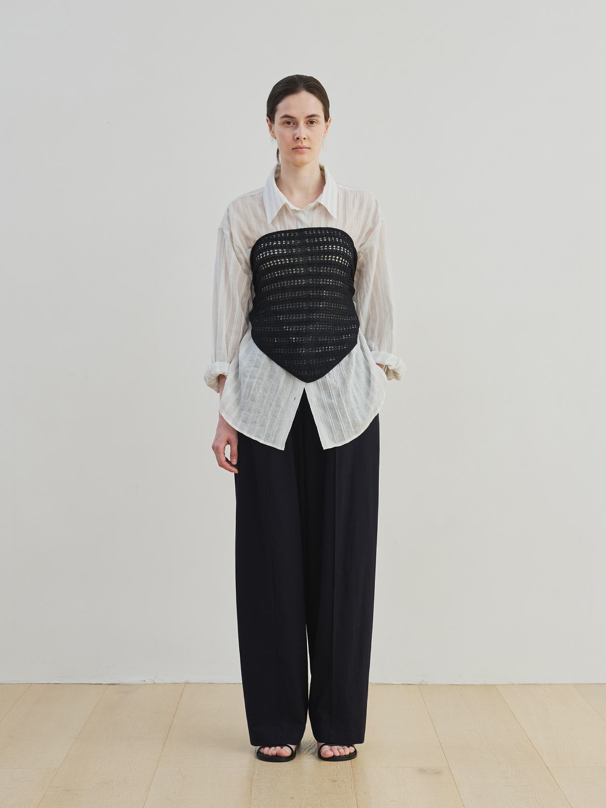 [20%] sheer ST shirt (white)