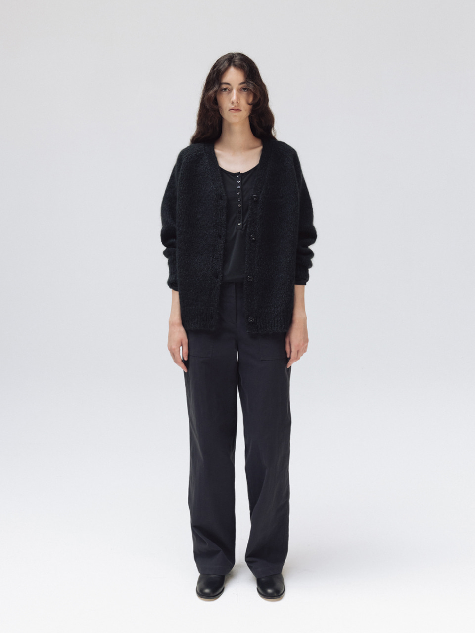 fatigue pants (dusty navy) 사진 1/4