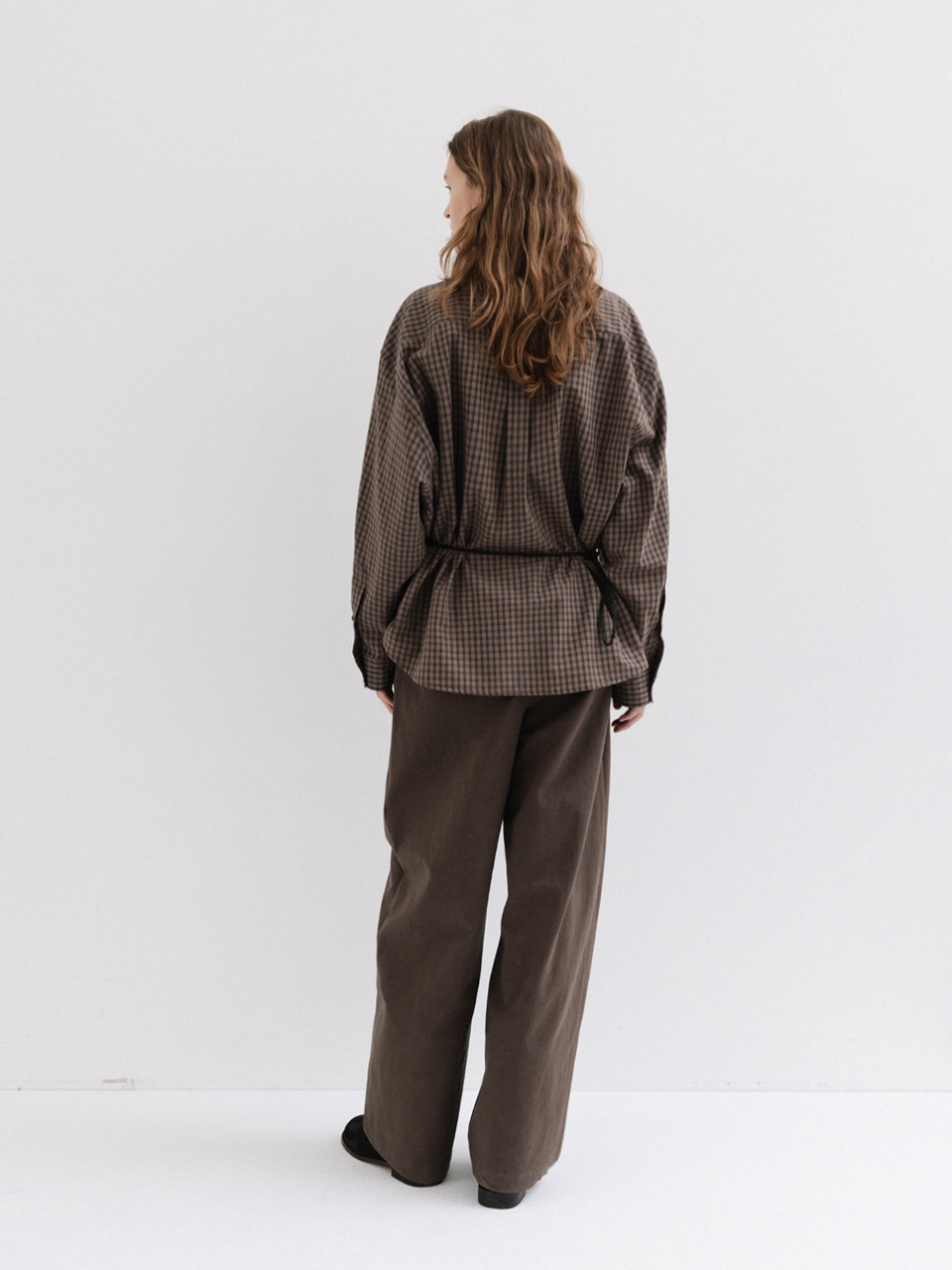 check shirt (dust cocoa) 사진 4/4
