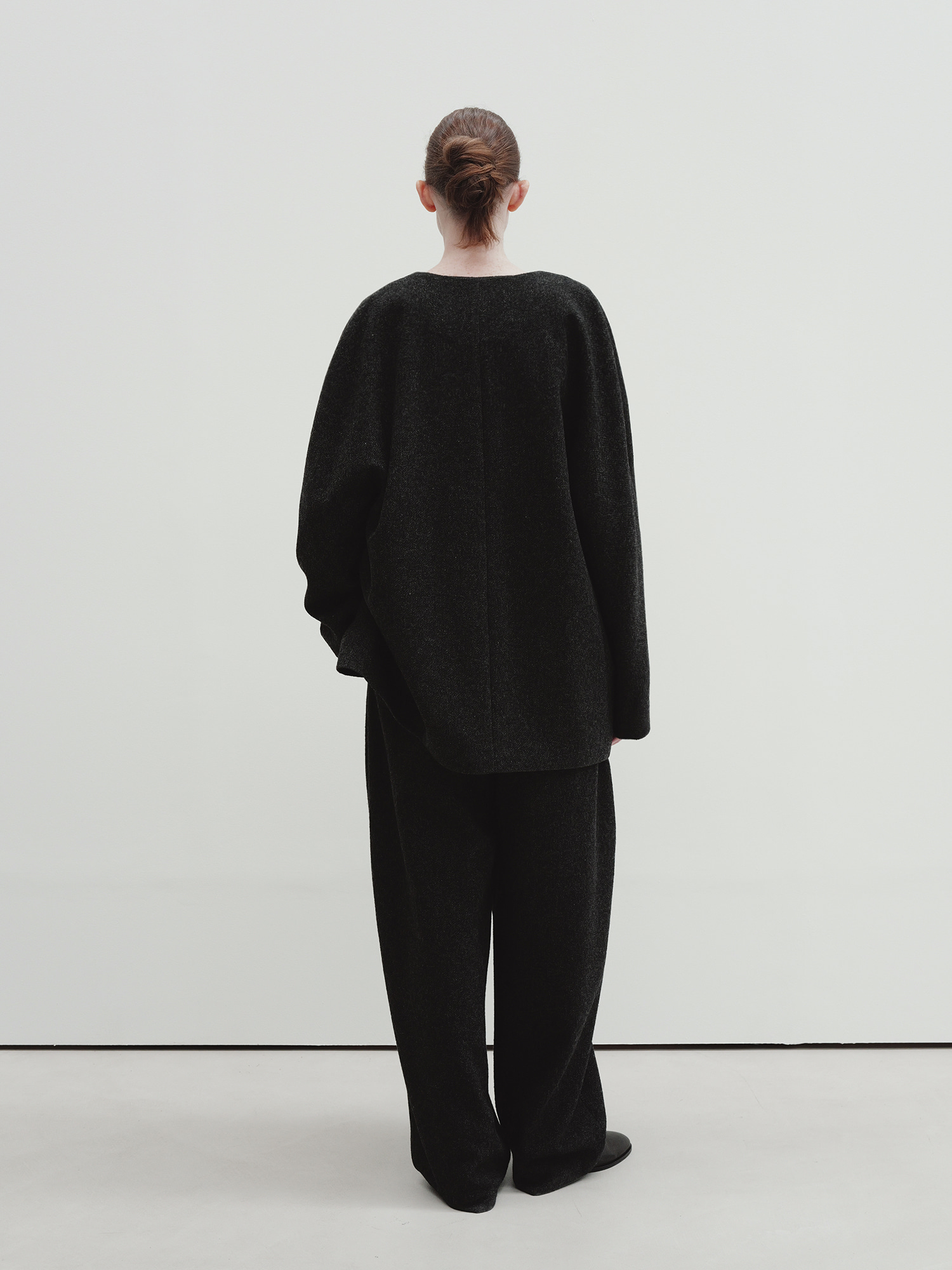dolman half coat (charcoal) 사진 3/4
