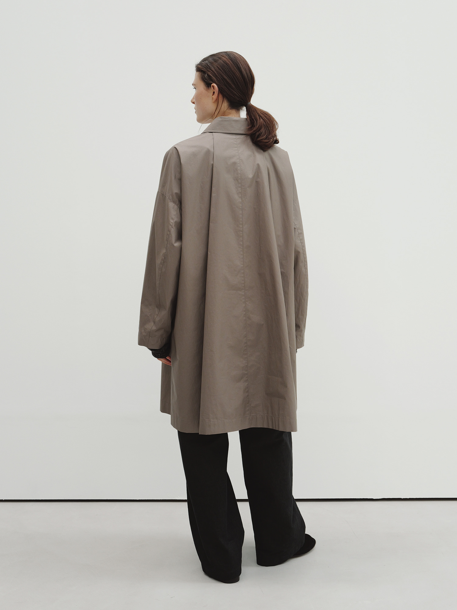 A-line wind coat (deep taupe) 사진 3/4