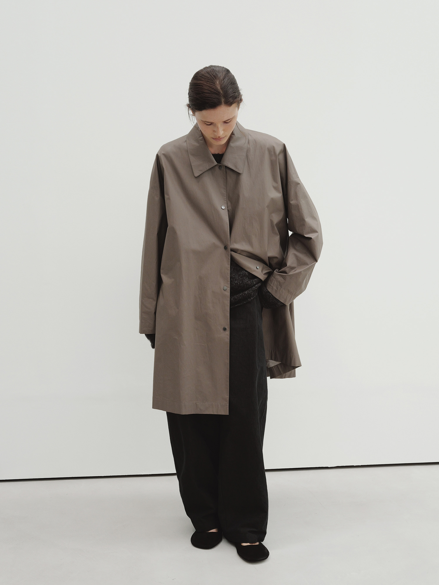 A-line wind coat (deep taupe) 사진 4/4