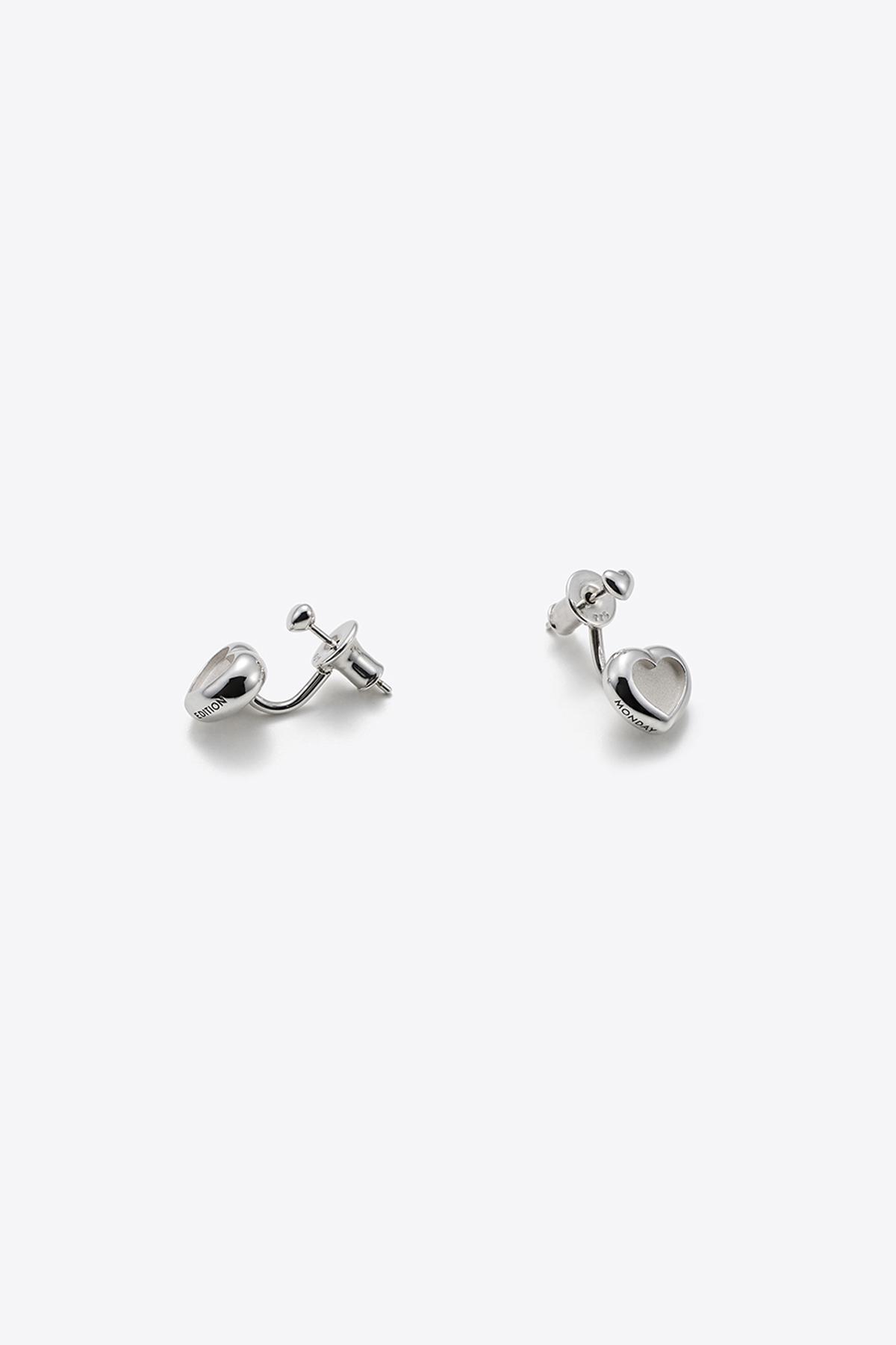 Baby Heart Silver Earrings 사진 2/4