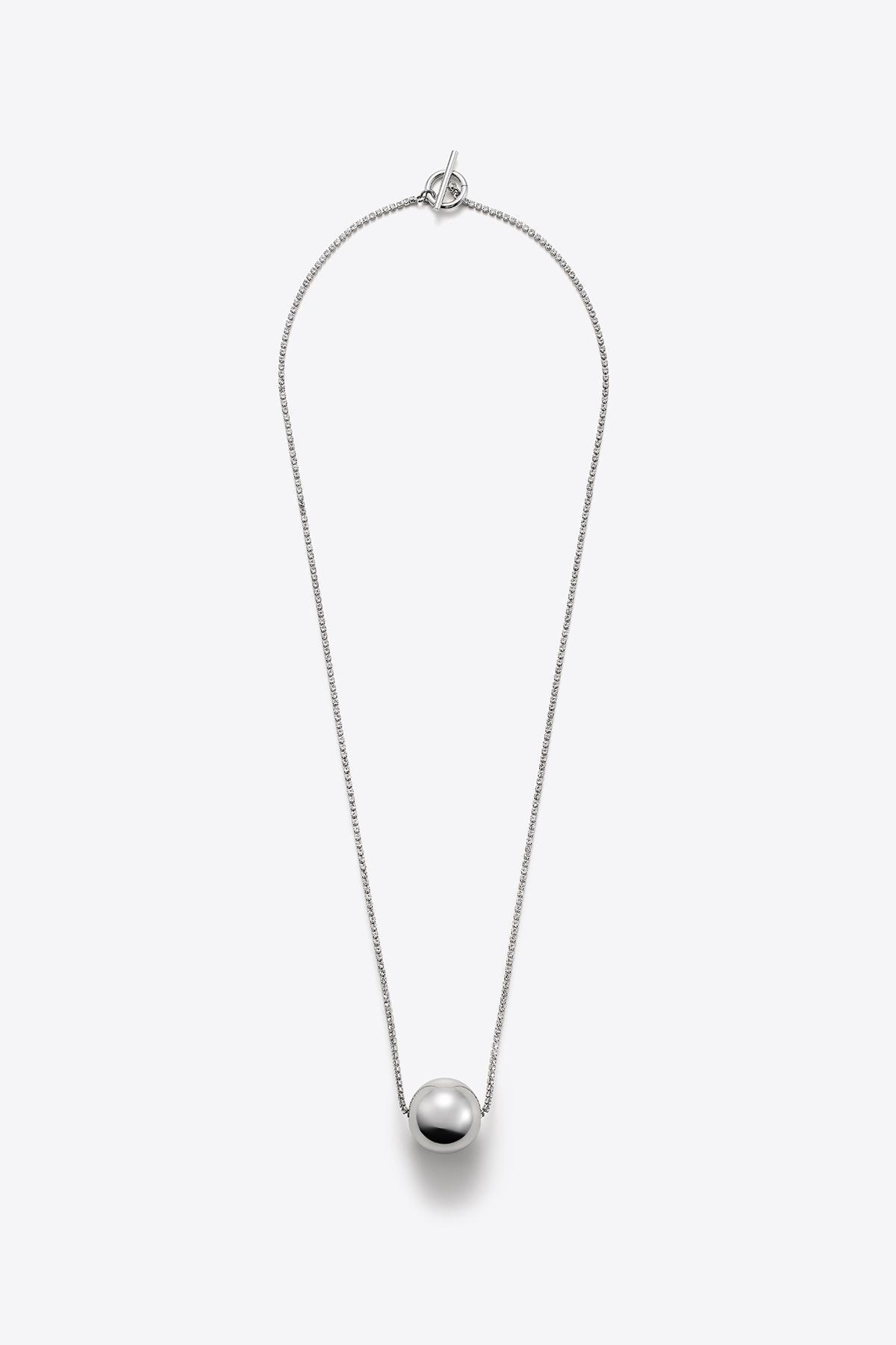 Brilliant Crystals And Pearl Necklace 사진 2/4