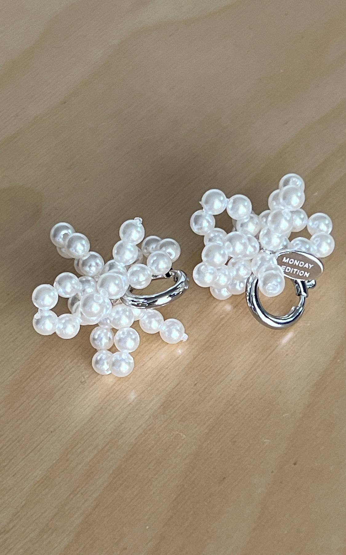 PEARL PULL BOW SHOELACE CHARMS(SET)