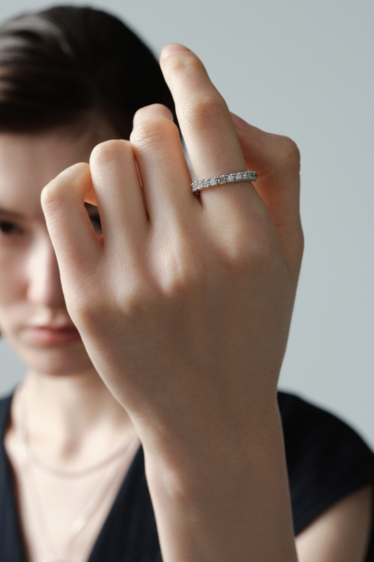Lab Diamond Eternity Ring 2.5mm (4Prong) 사진 2/4