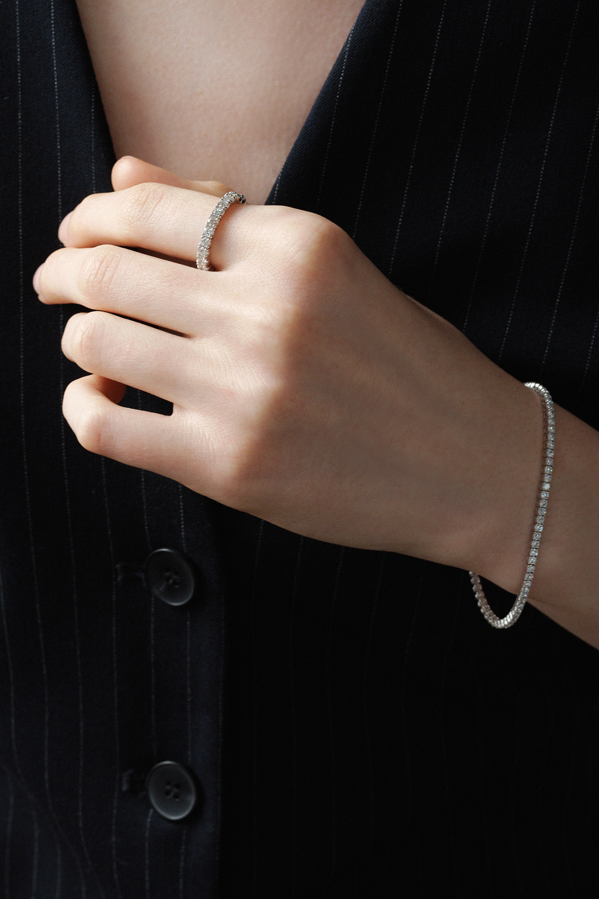 Lab Diamond Eternity Ring 2.5mm (4Prong) 사진 3/4