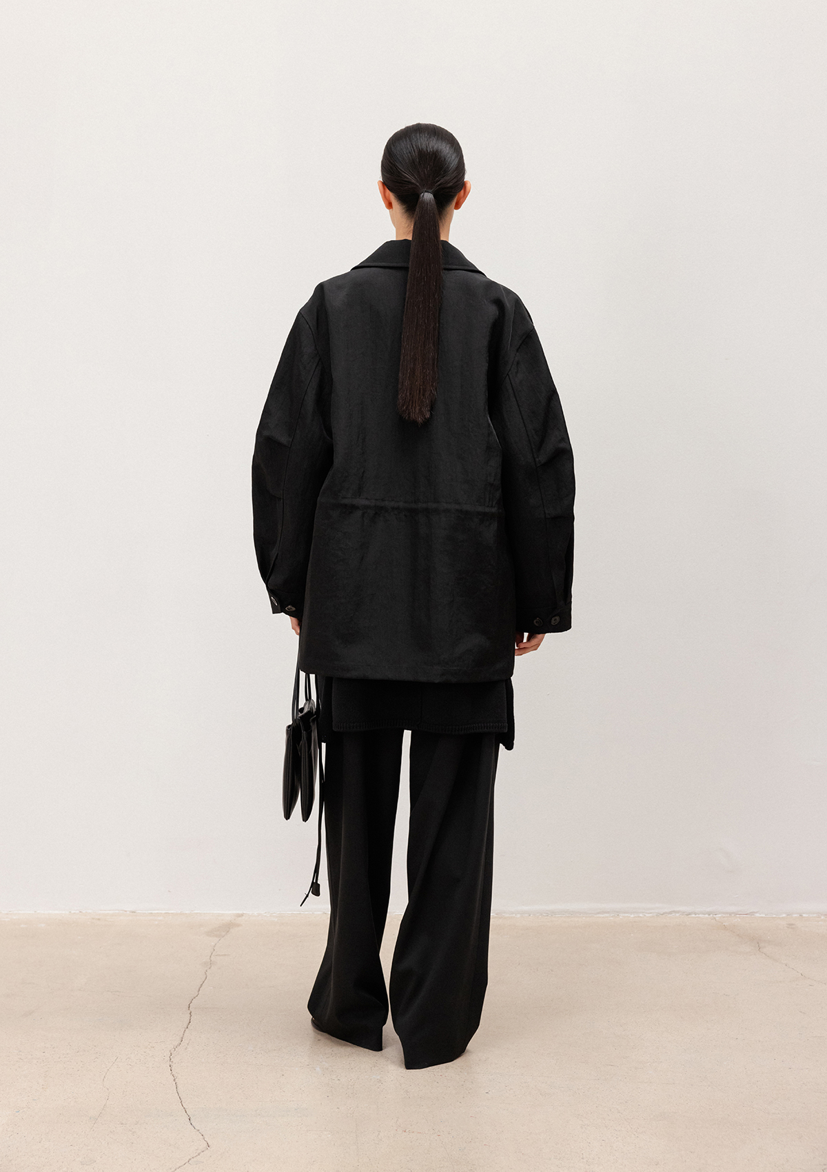 Luster Safari Jacket in Black