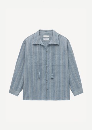 Linnean Tassel Shirt in Blue