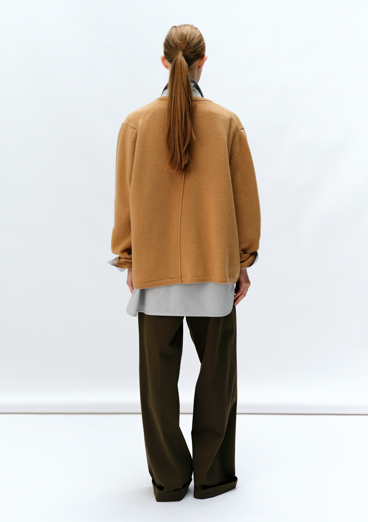 Ellen U-Neck Knit in Beige 사진 3/4