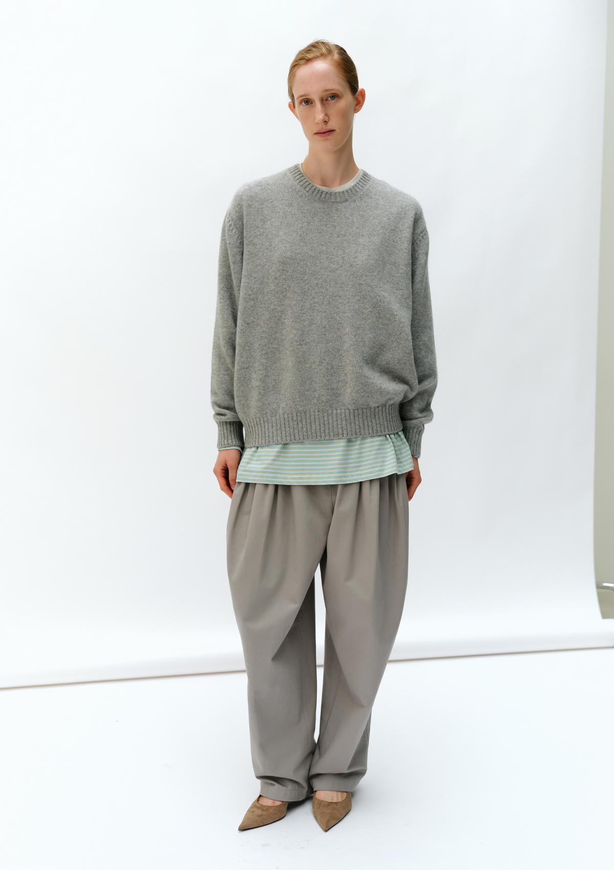 Eliot R-Neck T-shirt in Yellow Stripe 사진 4/4