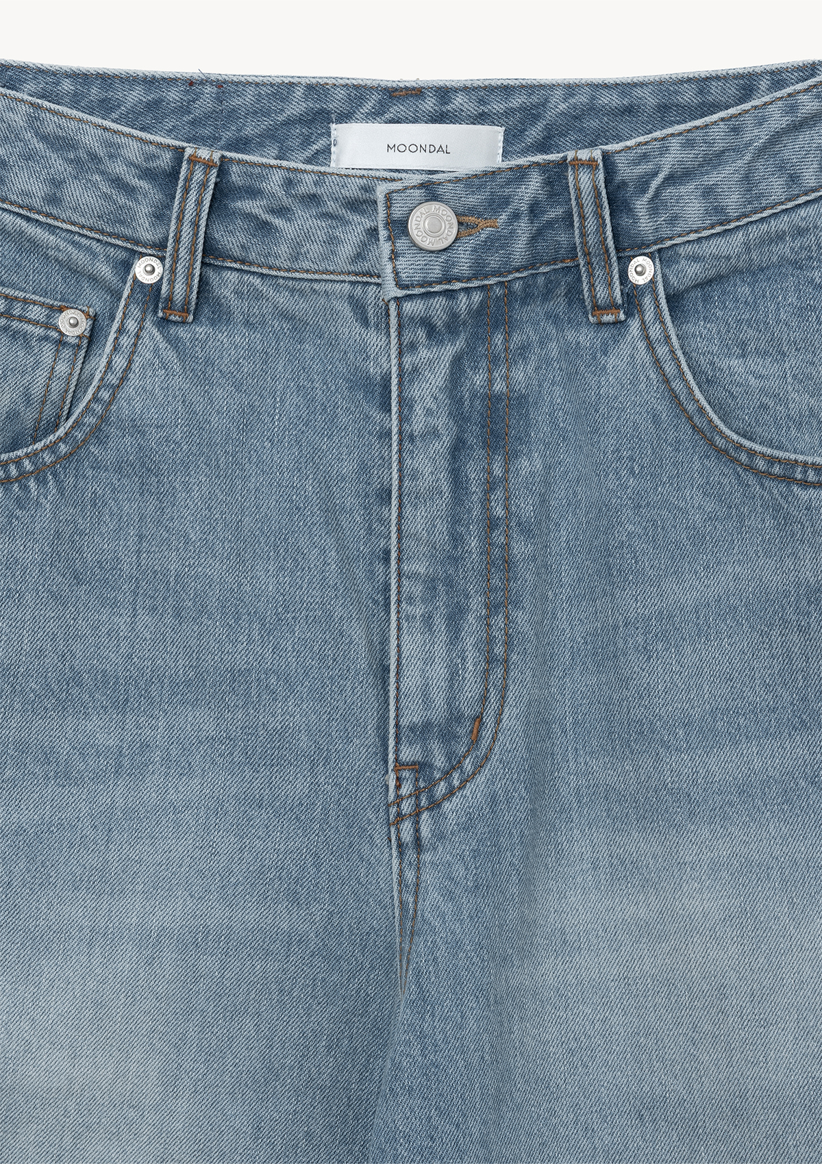 Denver Curved Denim in Light Blue