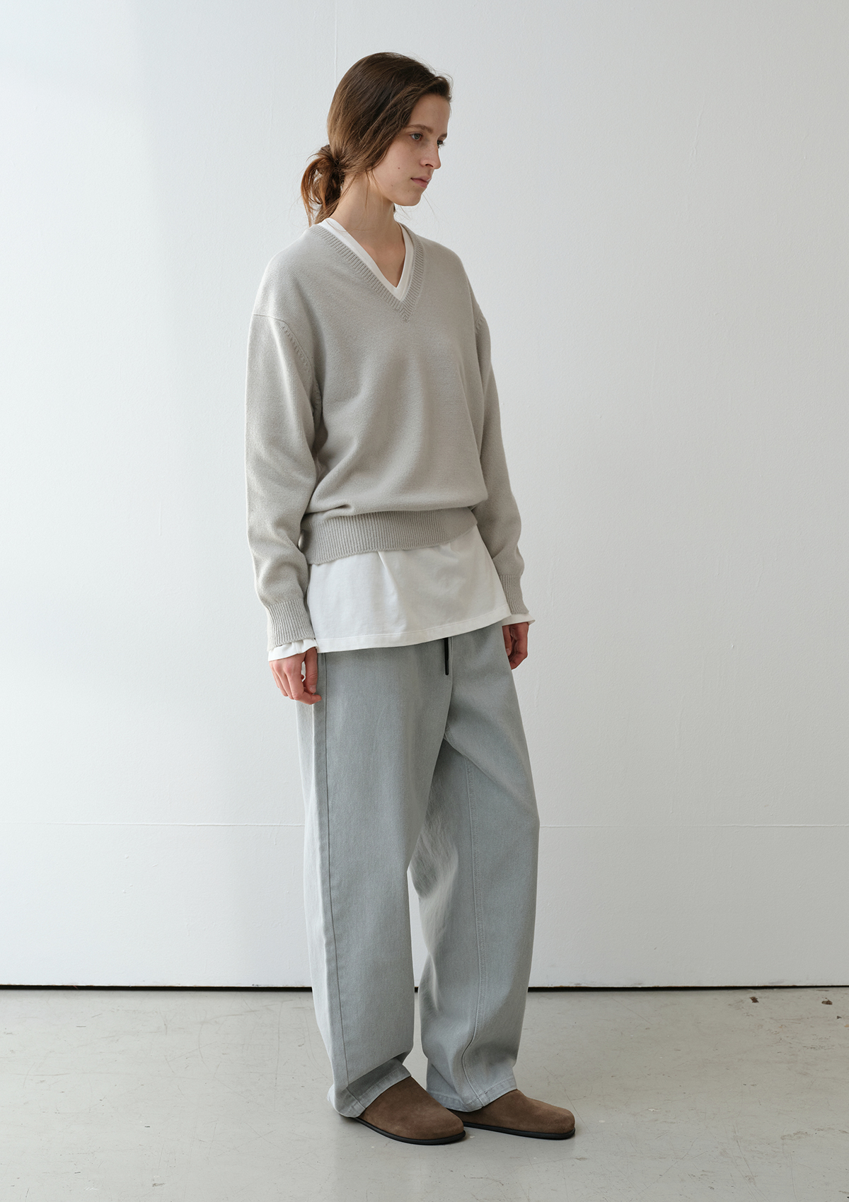 Hudson Banding Denim in Misty Jade 사진 2/4