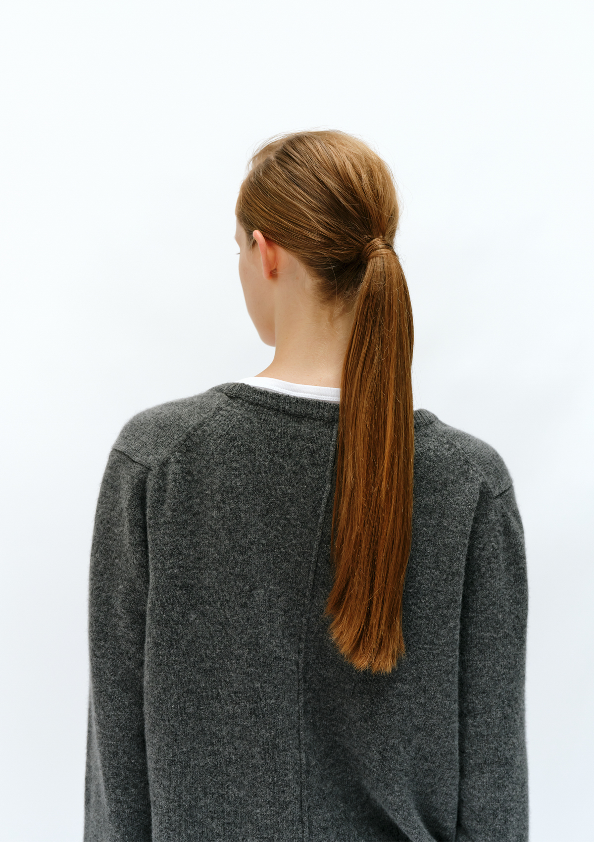 Ellen U-Neck Knit in Gray 사진 3/4