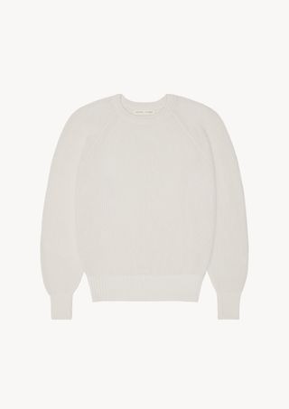 Mild Raglan Rib Knit in Ivory