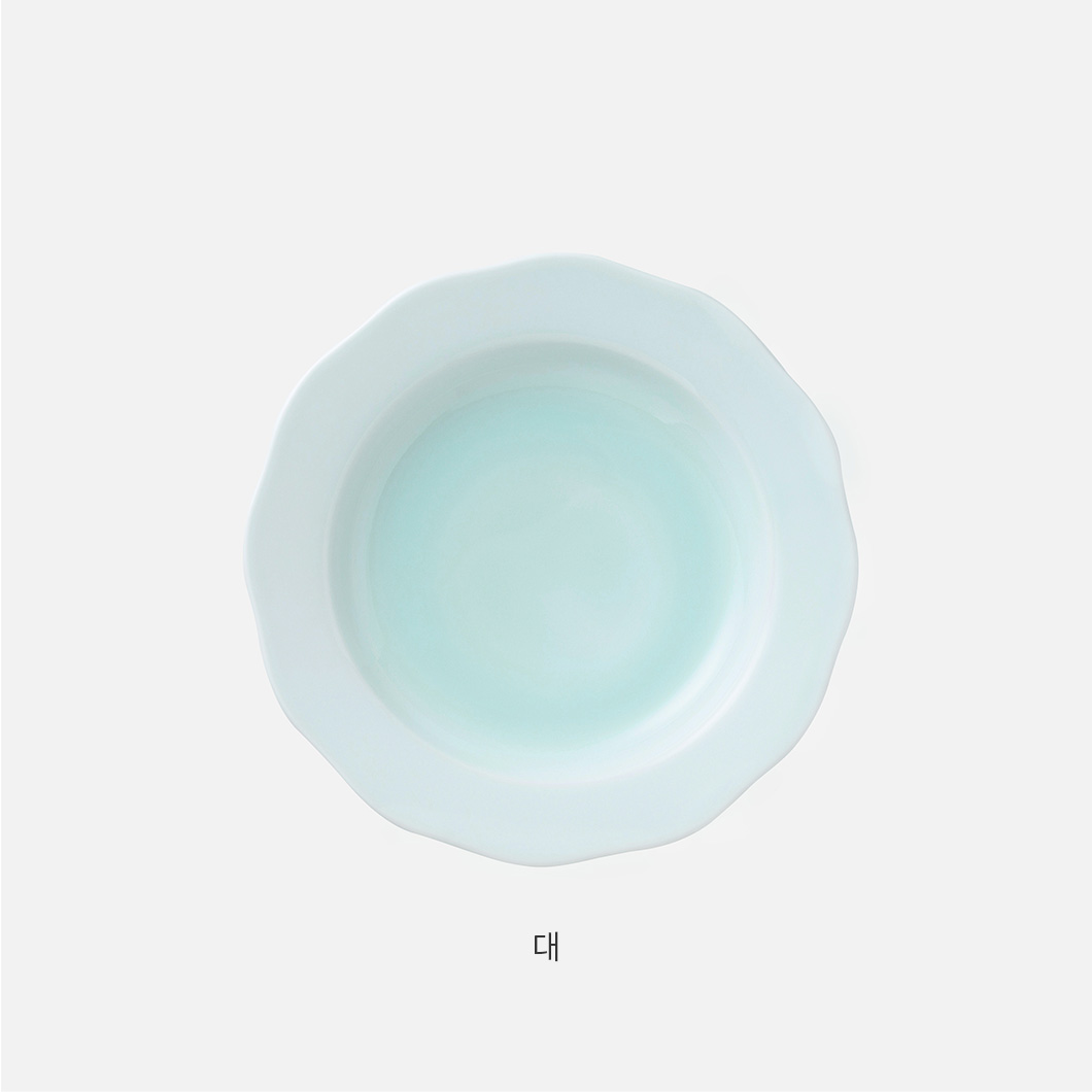 [나카가와상점] Nabeshima Kosengama 청백자 스프 플레이트 (2size) 사진 3/4
