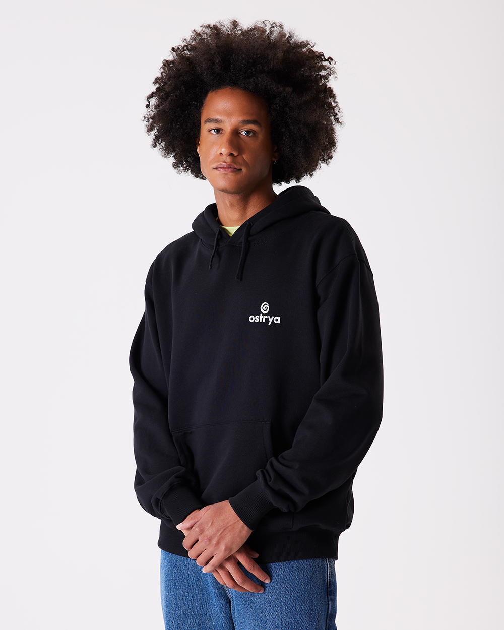 Core Logo Hoodie Black 사진 1/4