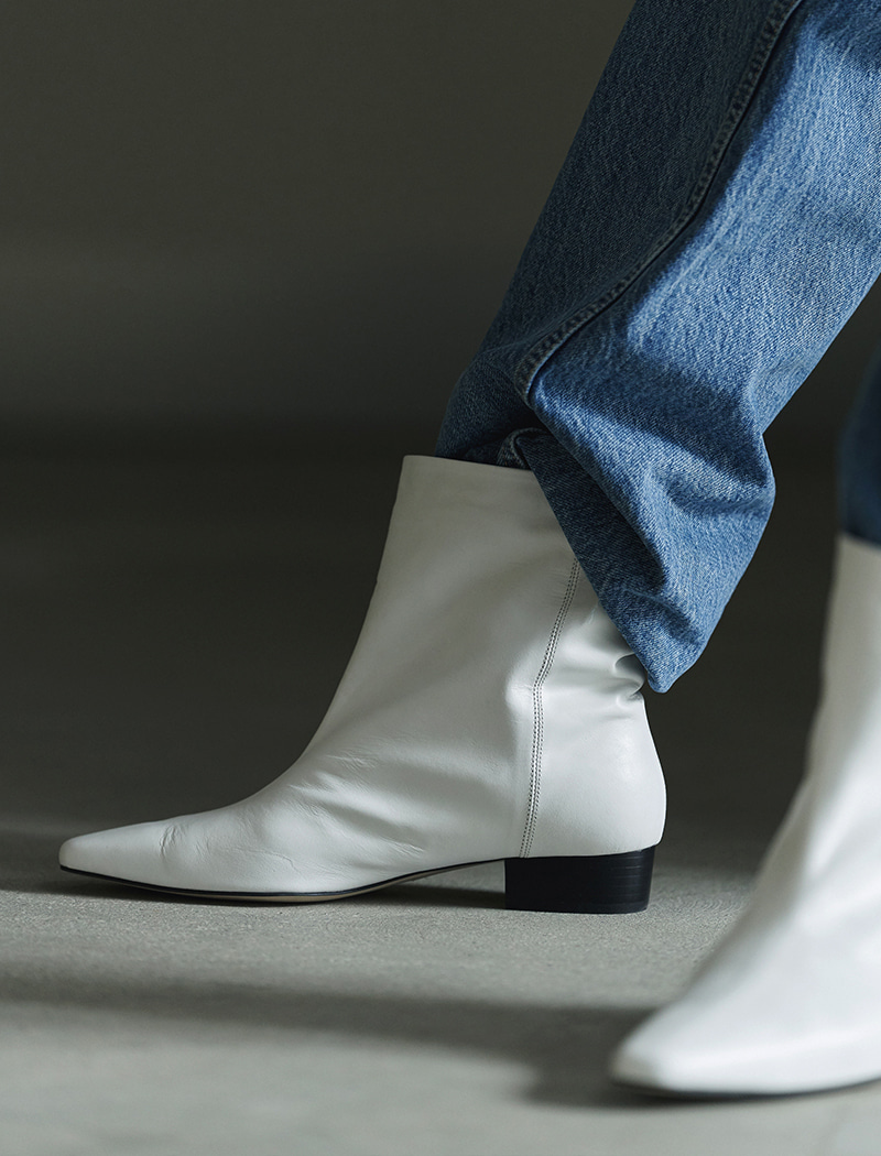 PERTH wide boots_white 사진 3/4