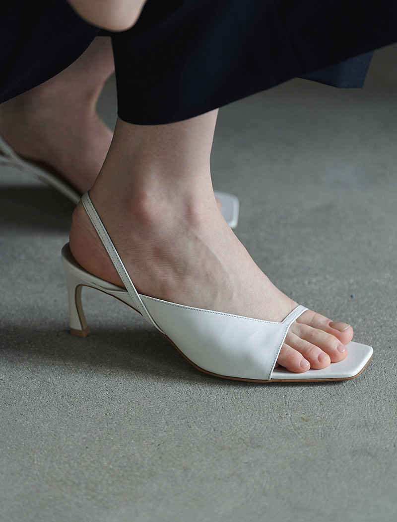FARO slingback sandals_white 사진 1/4