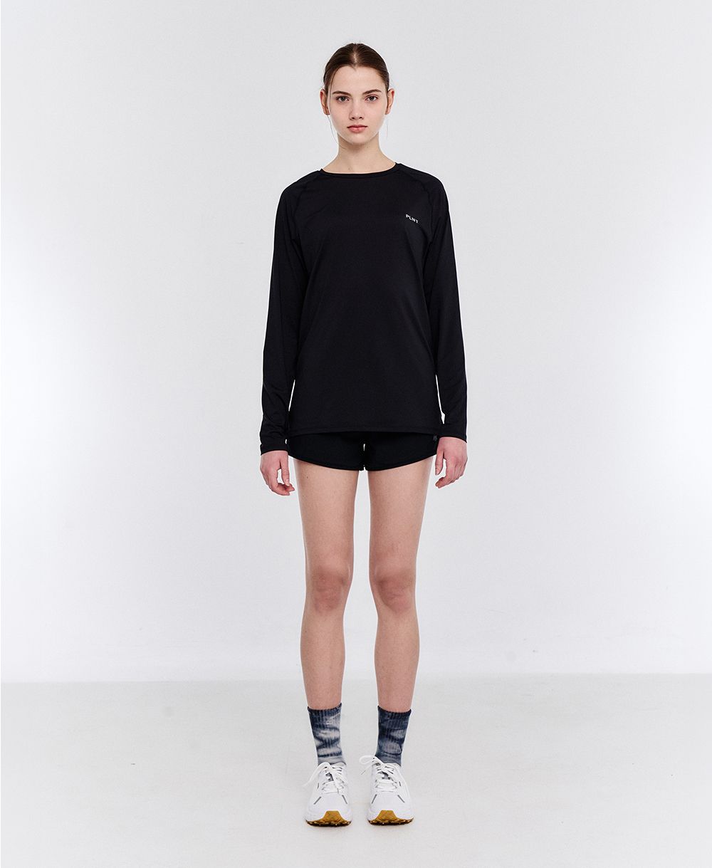 ICE LITE 우먼즈 데일리쇼츠 블랙 사진 2/4
