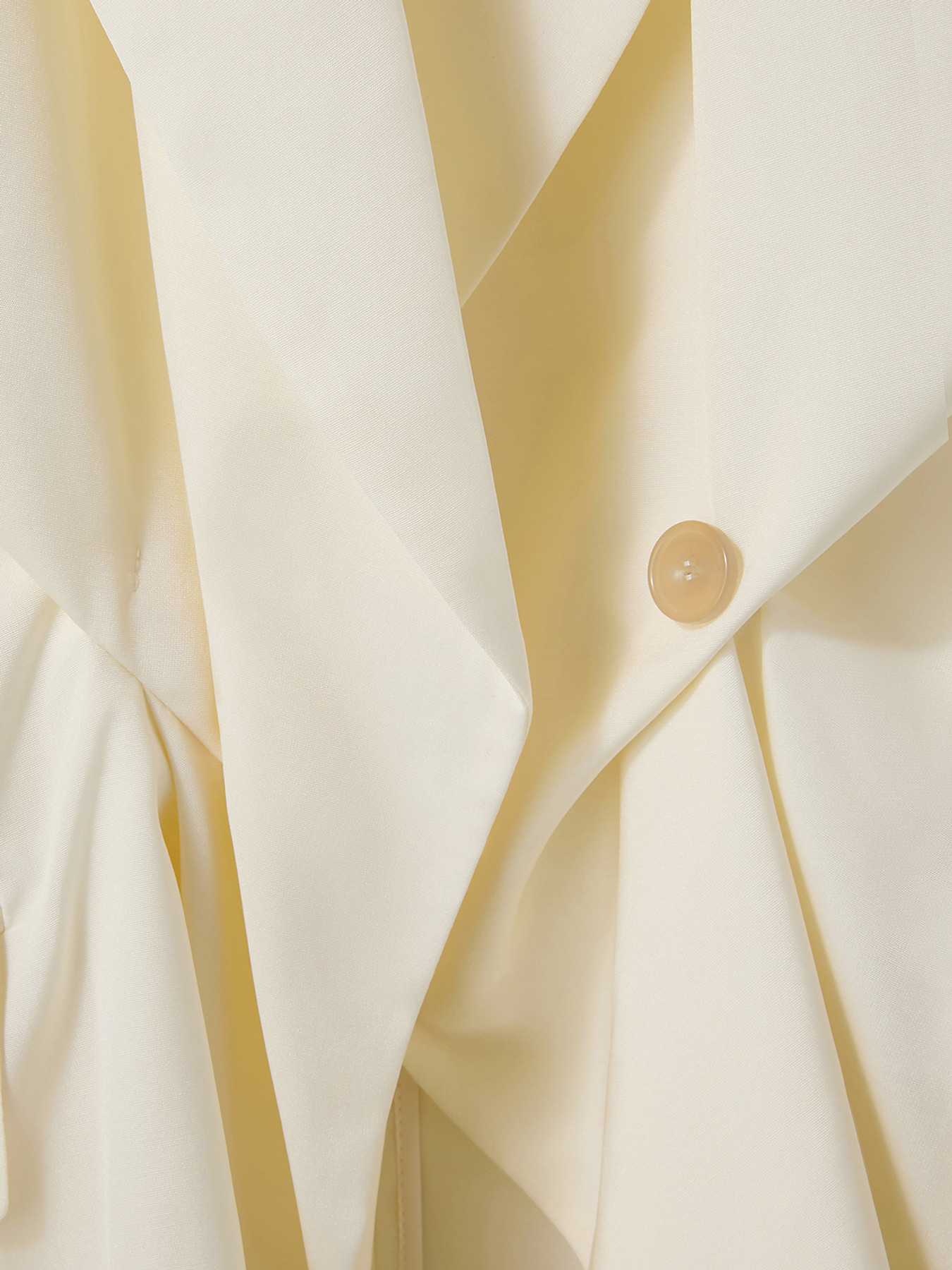 DRAPE DETAIL SUIT JACKET (IVORY)