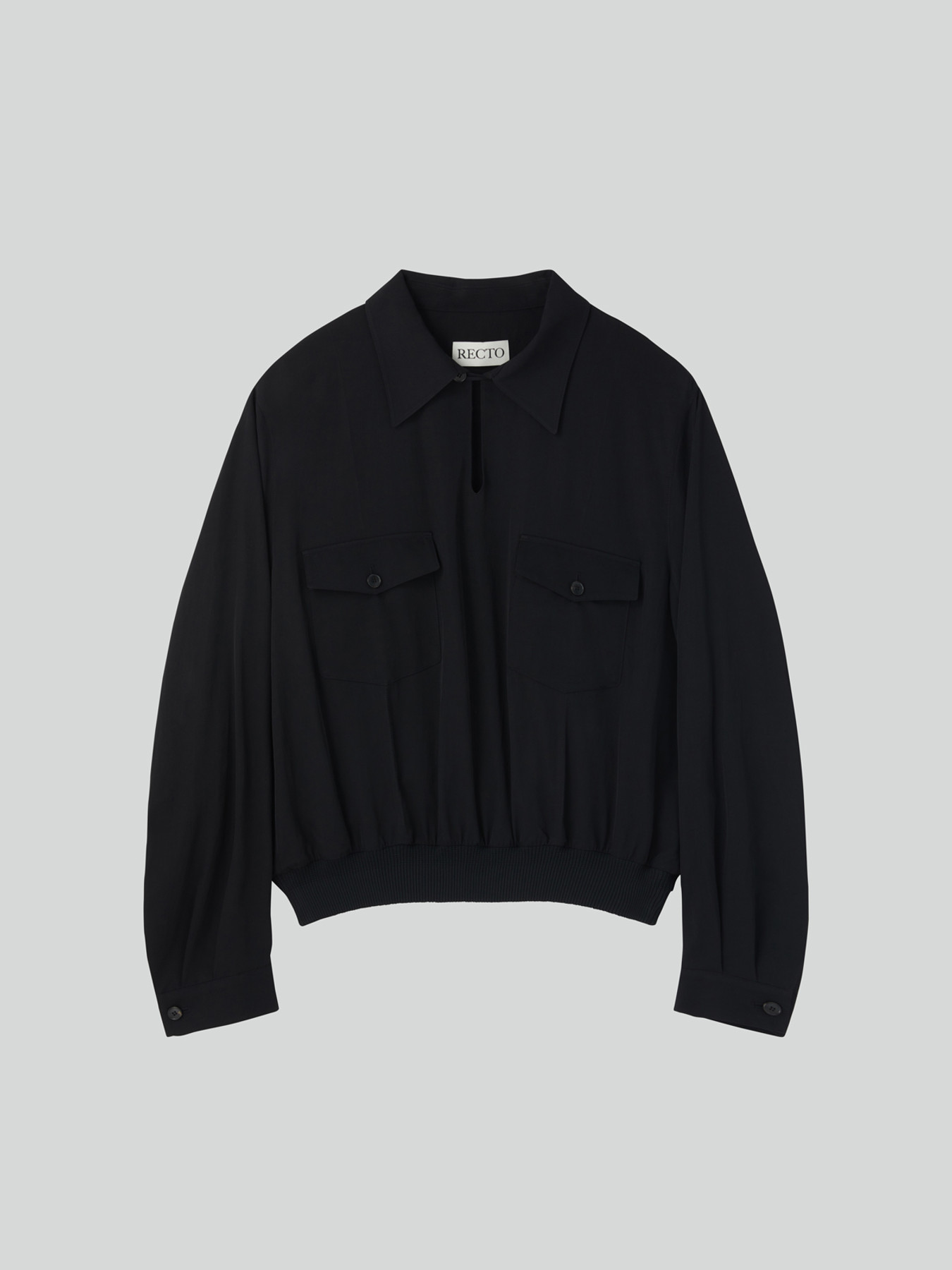 TWO POCKET HUNTING TOP (BLACK) 사진 3/4
