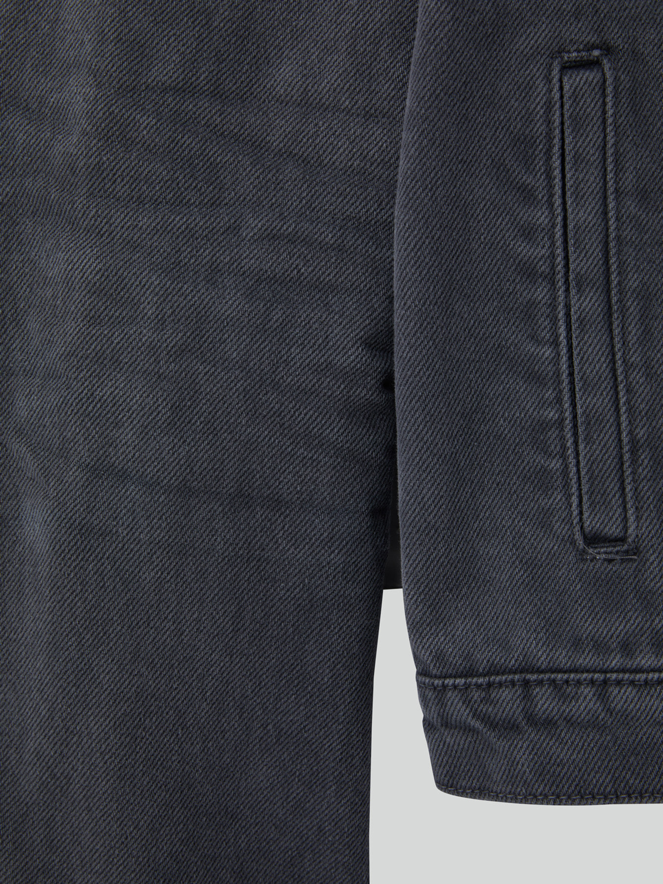 SIGNATURE DENIM TRUCKER JACKET (DARK GREY)