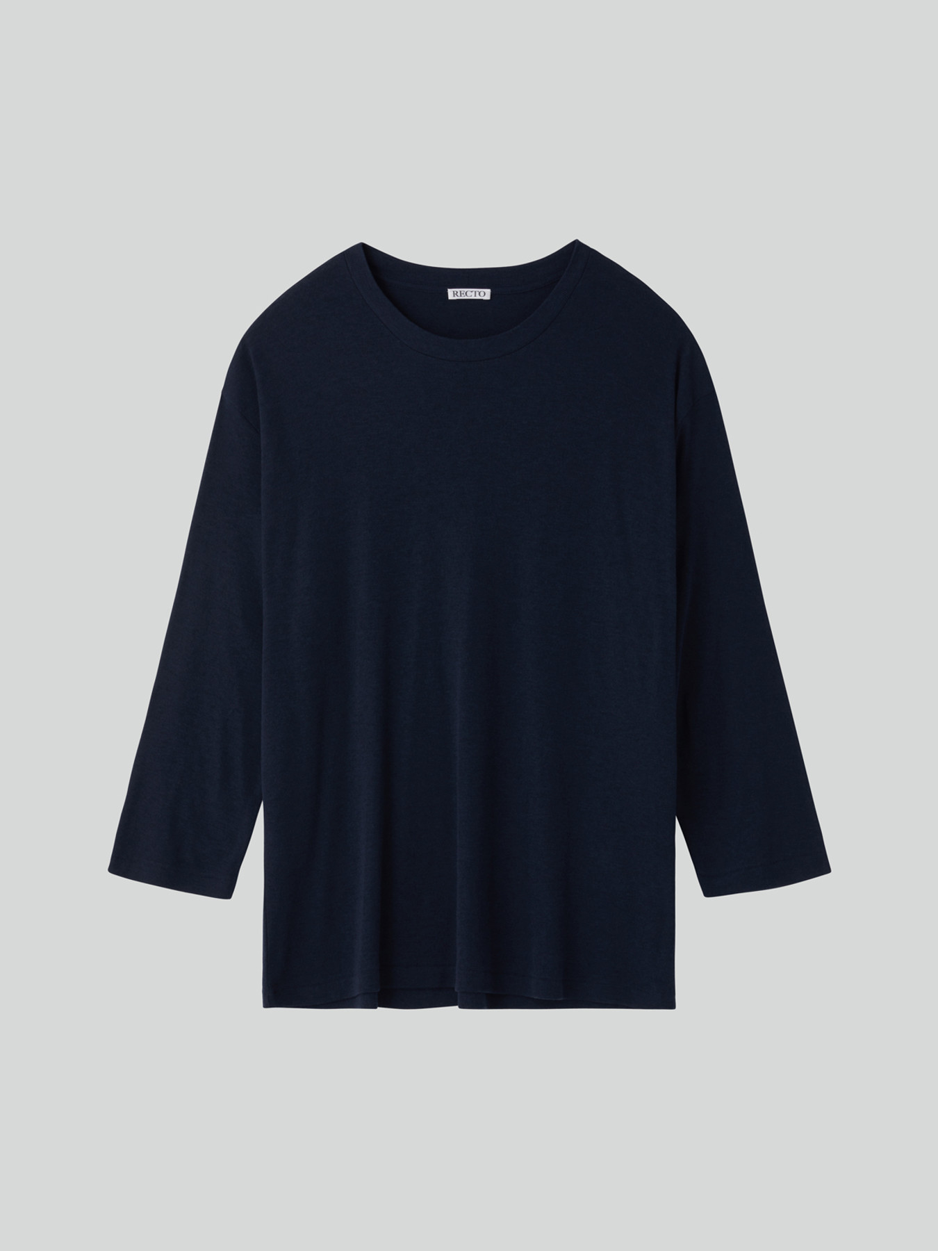 WOOL BLEND LOOSE TOP (INDIGO NAVY) 사진 4/4