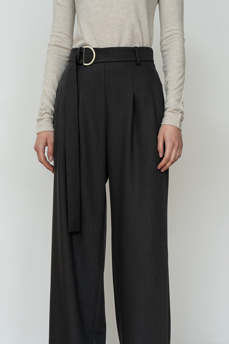 STRAIGHT WIDE LEG SLACKS TROUSERS DY 사진 3/4