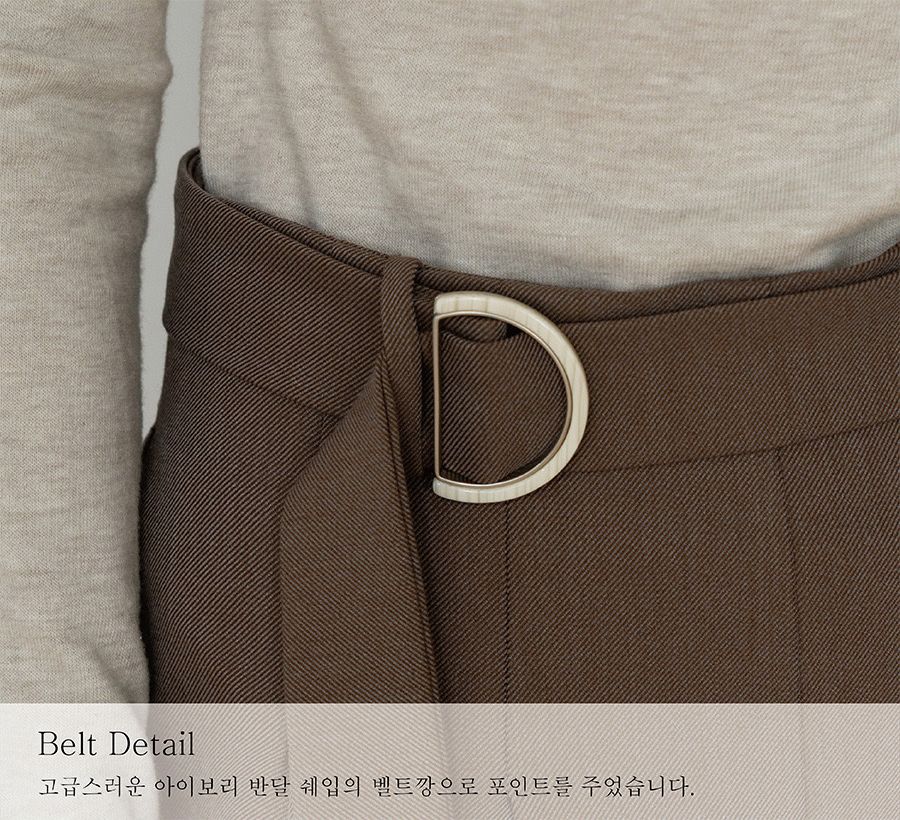 STRAIGHT WIDE LEG SLACKS TROUSERS BR 사진 4/4