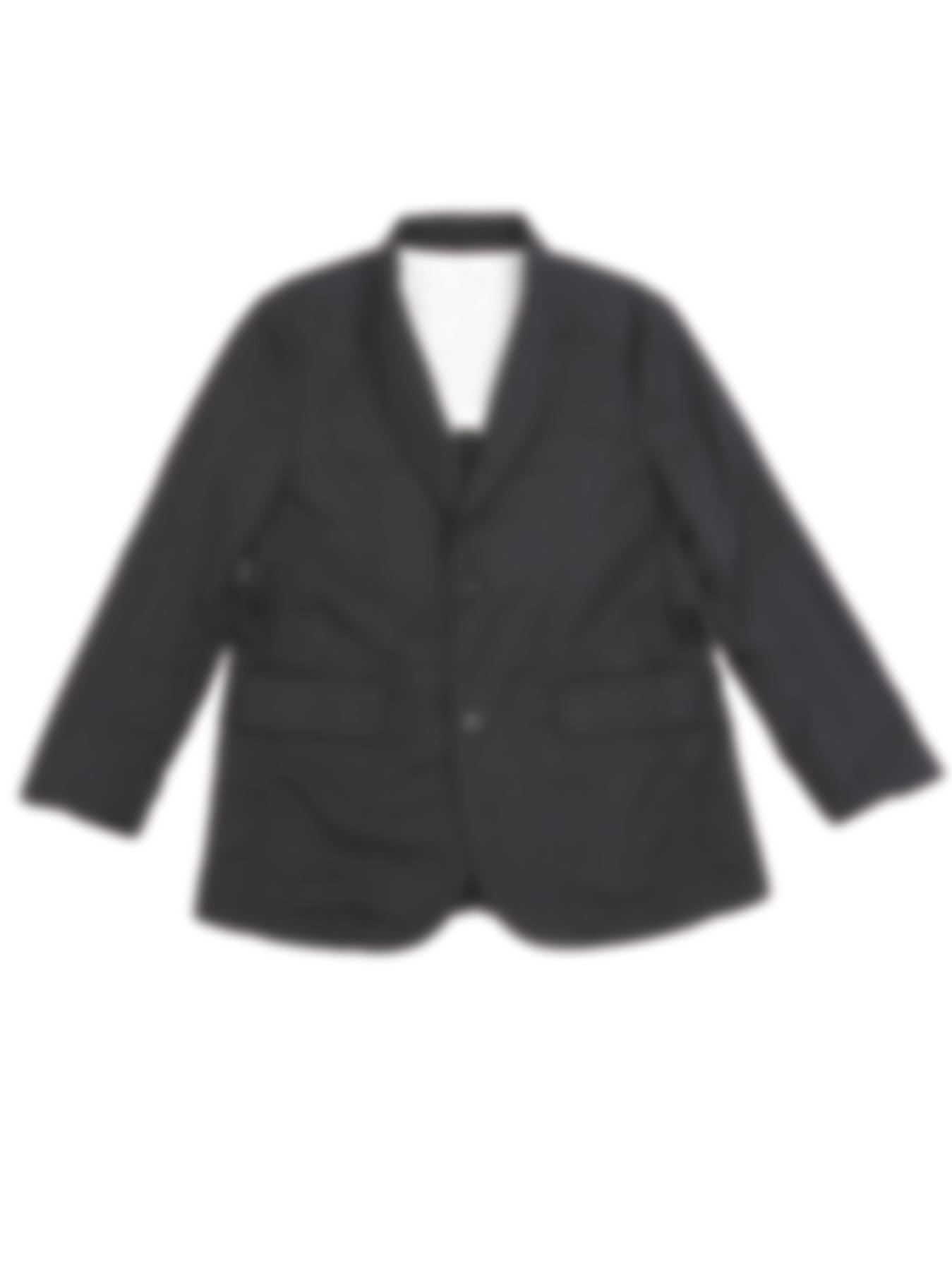 Asymmetric Pucker Blazer jacket #3 [black]