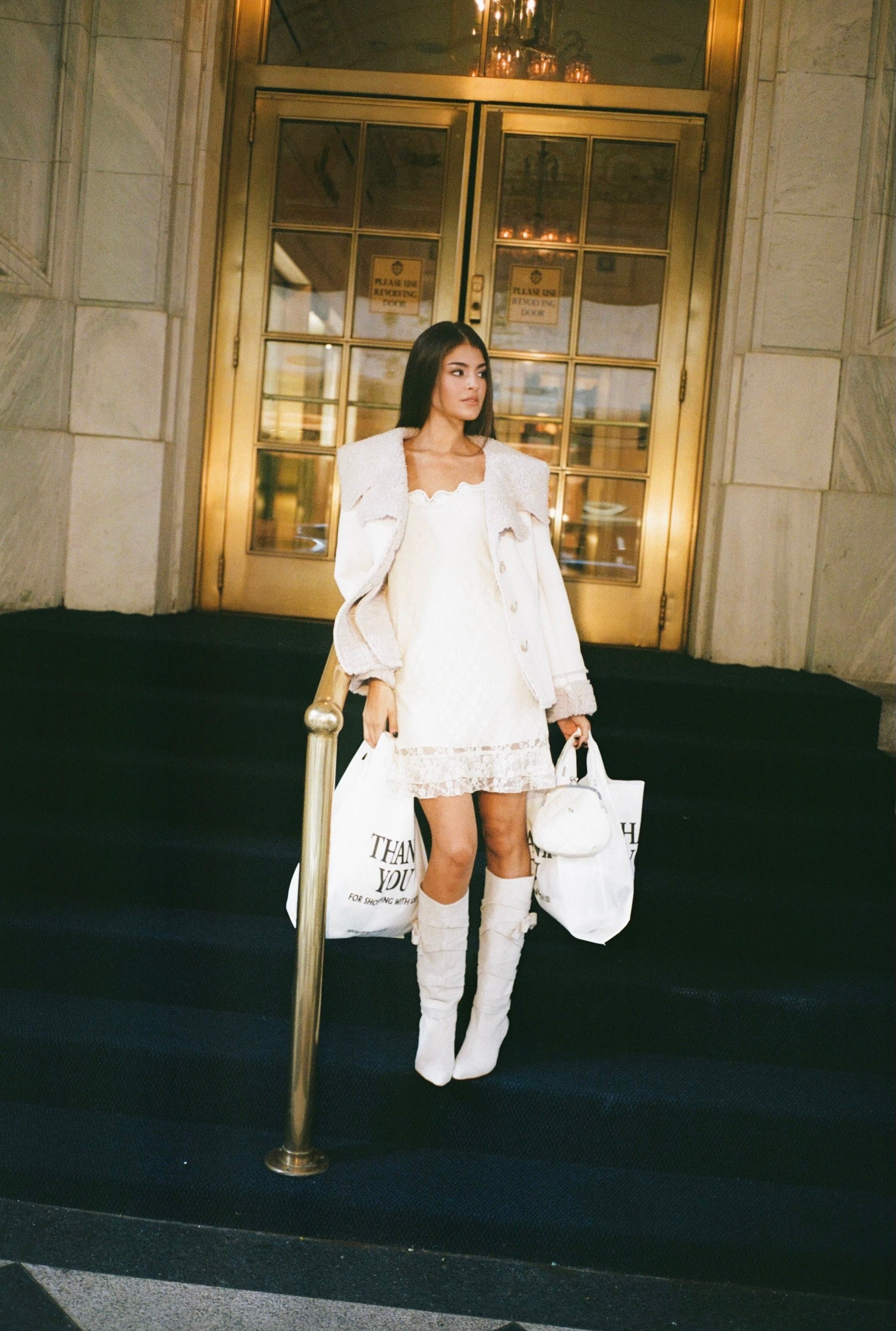 Ribbon suede boots 사진 2/4