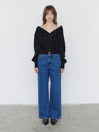 SEMI WIDE FIT JEANS INDIGO