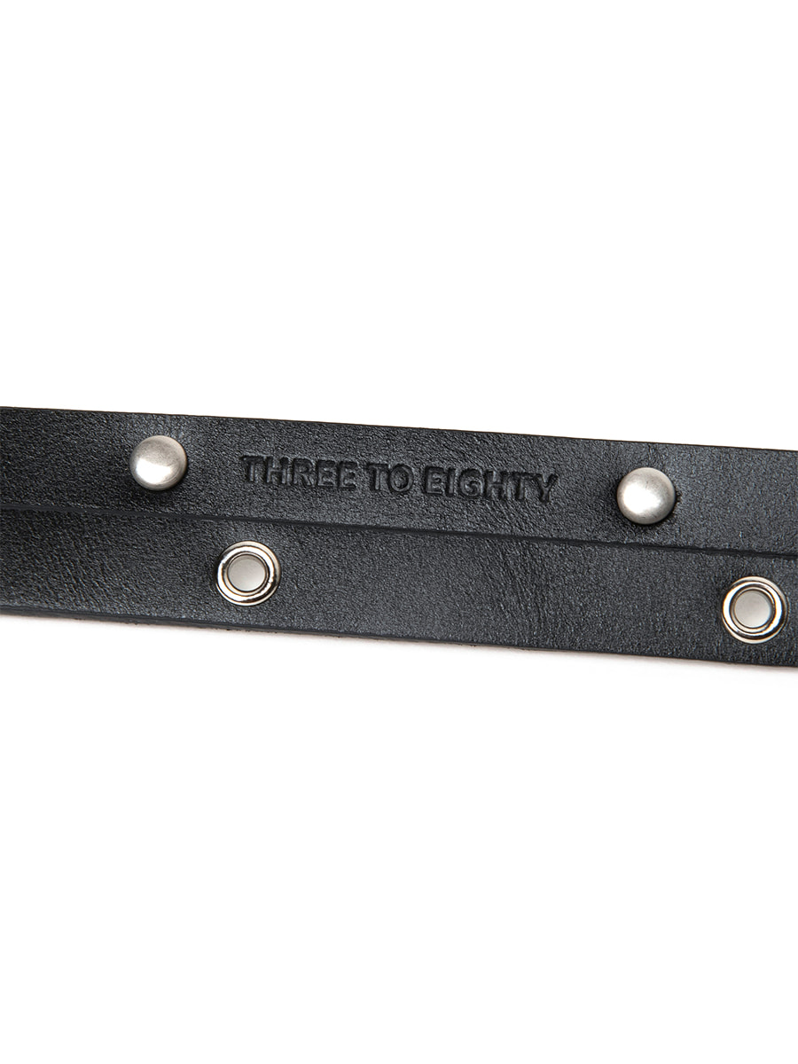 [포사 PICK] 2-STRAP THIN BELT BLACK 사진 4/4