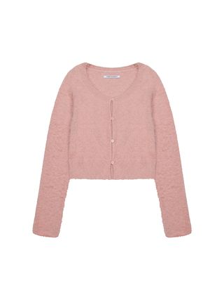 HAIRY CARDIGAN (PINK)