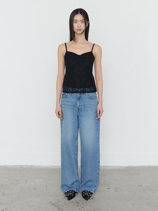 SEMI WIDE FIT JEANS LIGHT BLUE